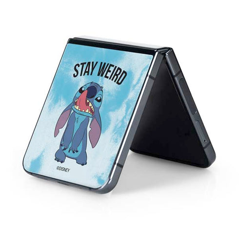 Disney Lilo and Stitch Stay Weird Galaxy Z Flip5 5G Skin